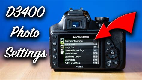 Recommended Nikon D3400 Settings .